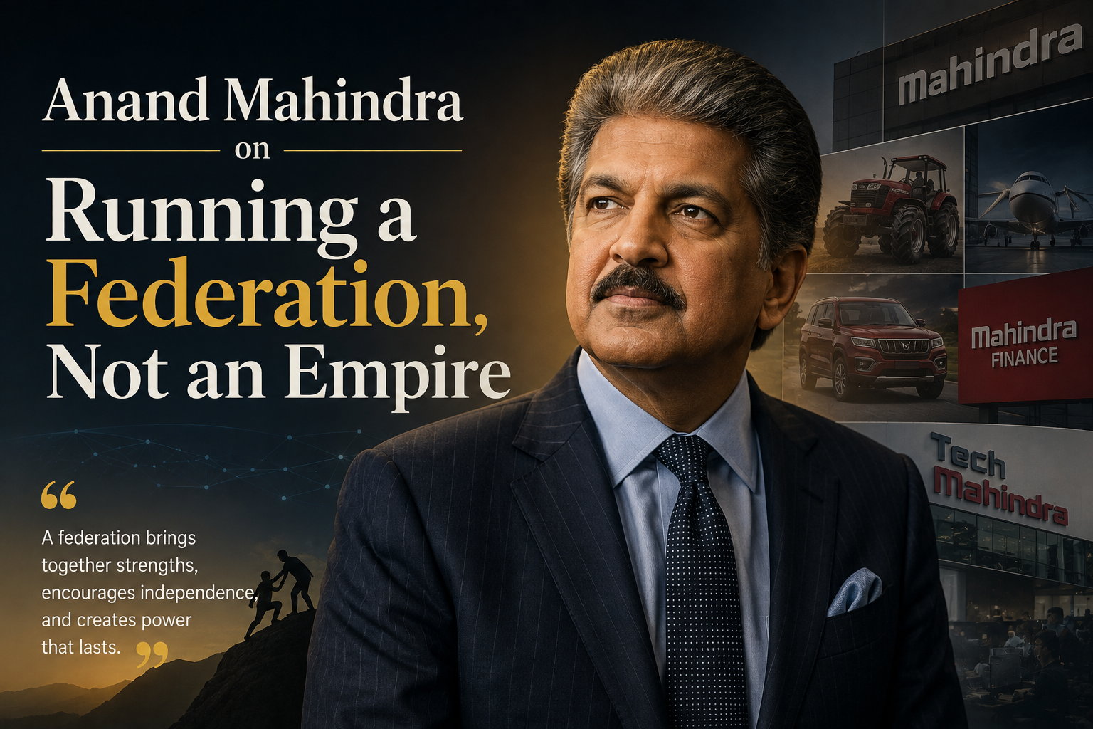 Anand Mahindra on Running a Federation, Not an Empire