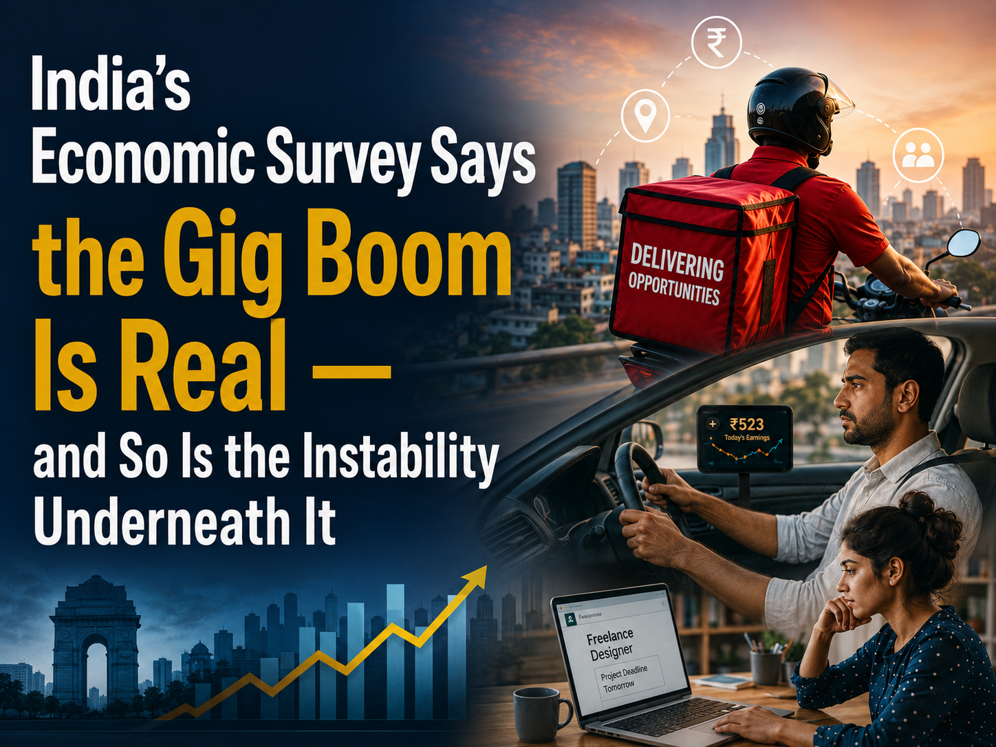 India's Economic Survey Says the Gig Boom Is Real — and So Is the Instability Underneath It