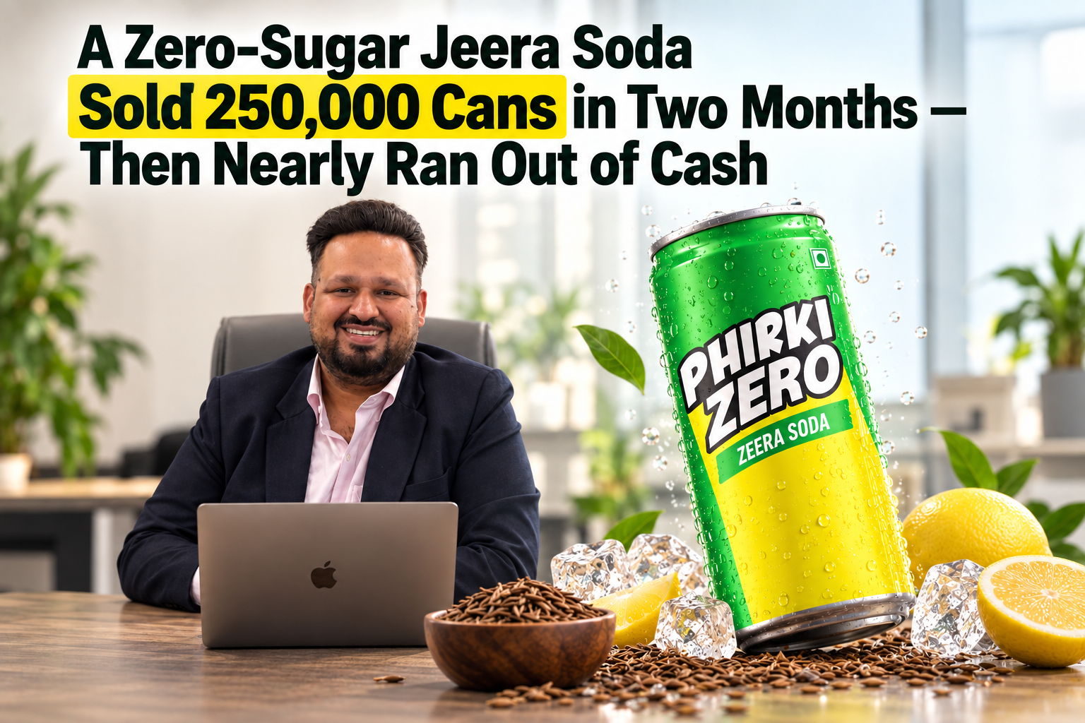 A Zero-Sugar Jeera Soda Sold 250,000 Cans in Two Months — Then Nearly Ran Out of Cash
