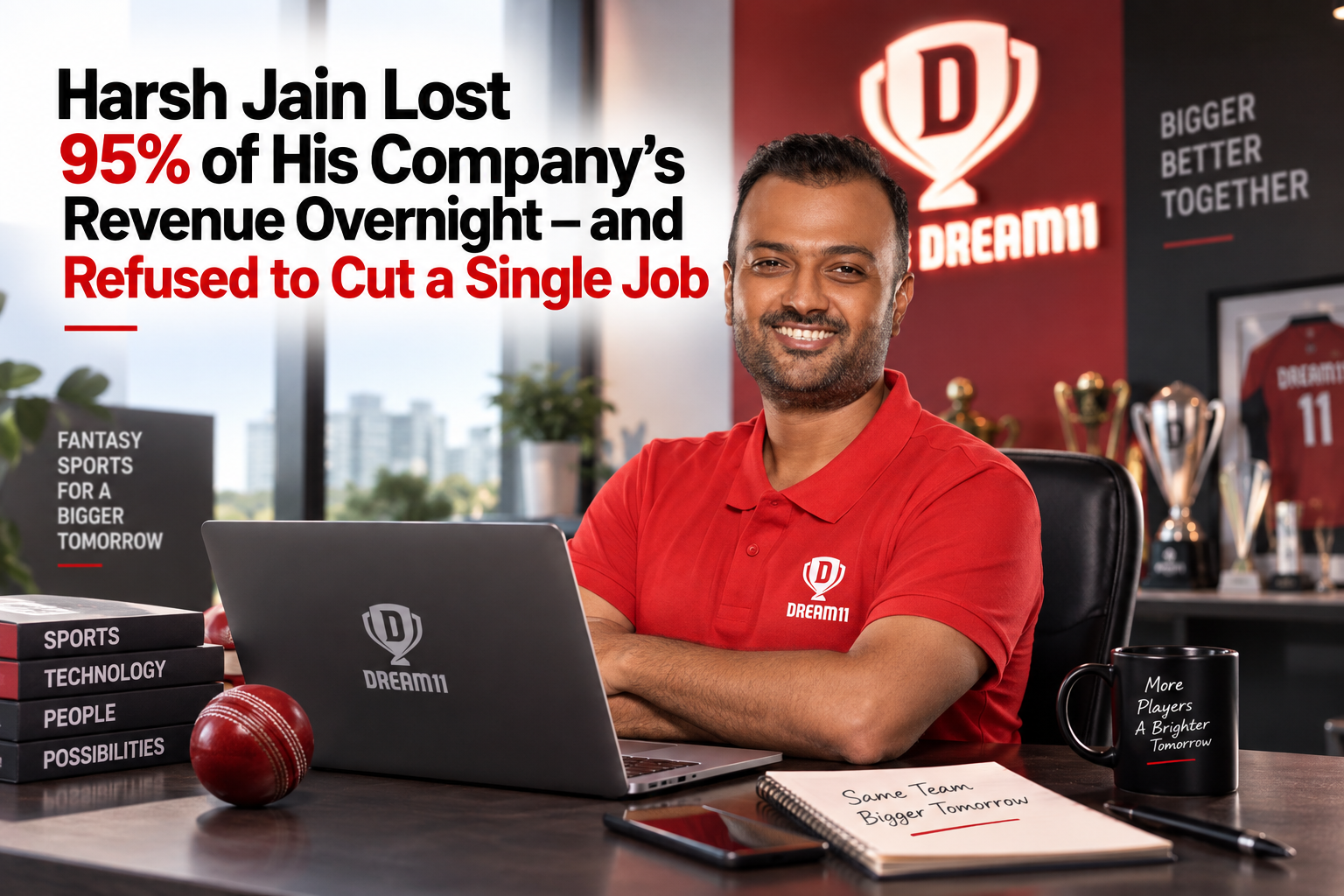 Harsh Jain Lost 95% of His Company's Revenue Overnight — and Refused to Cut a Single Job
