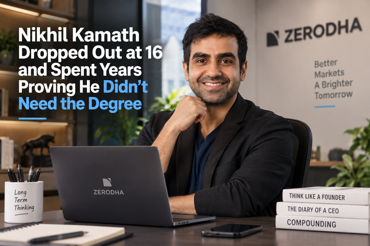 Nikhil Kamath Dropped Out at 16 and Spent Years Proving He Didn't Need the Degree