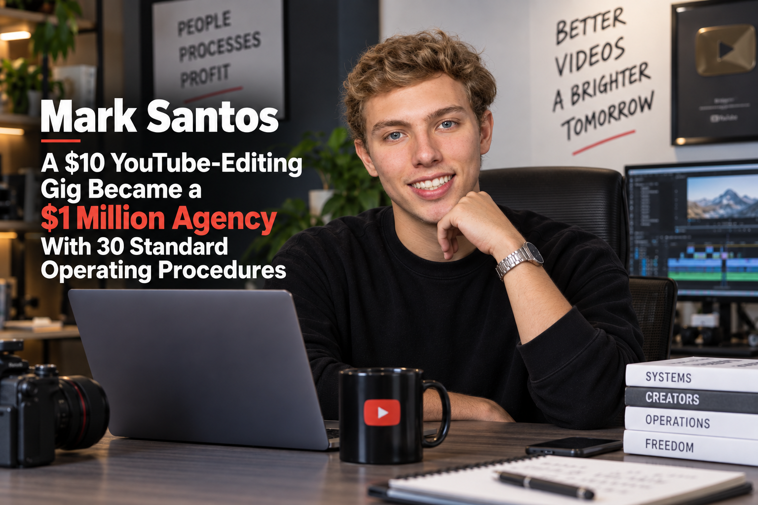 A $10 YouTube-Editing Gig Became a $1 Million Agency With 30 Standard Operating Procedures